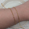 OVAL HAMMERED (Gold) - Customisable and bespoke build-your-own gold bracelet or anklet