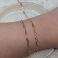PAPERCLIP (Gold) - Customisable and bespoke build-your-own gold bracelet or anklet