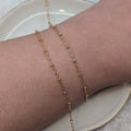 SATELLITE (Gold) - Customisable and bespoke build-your-own gold bracelet or anklet