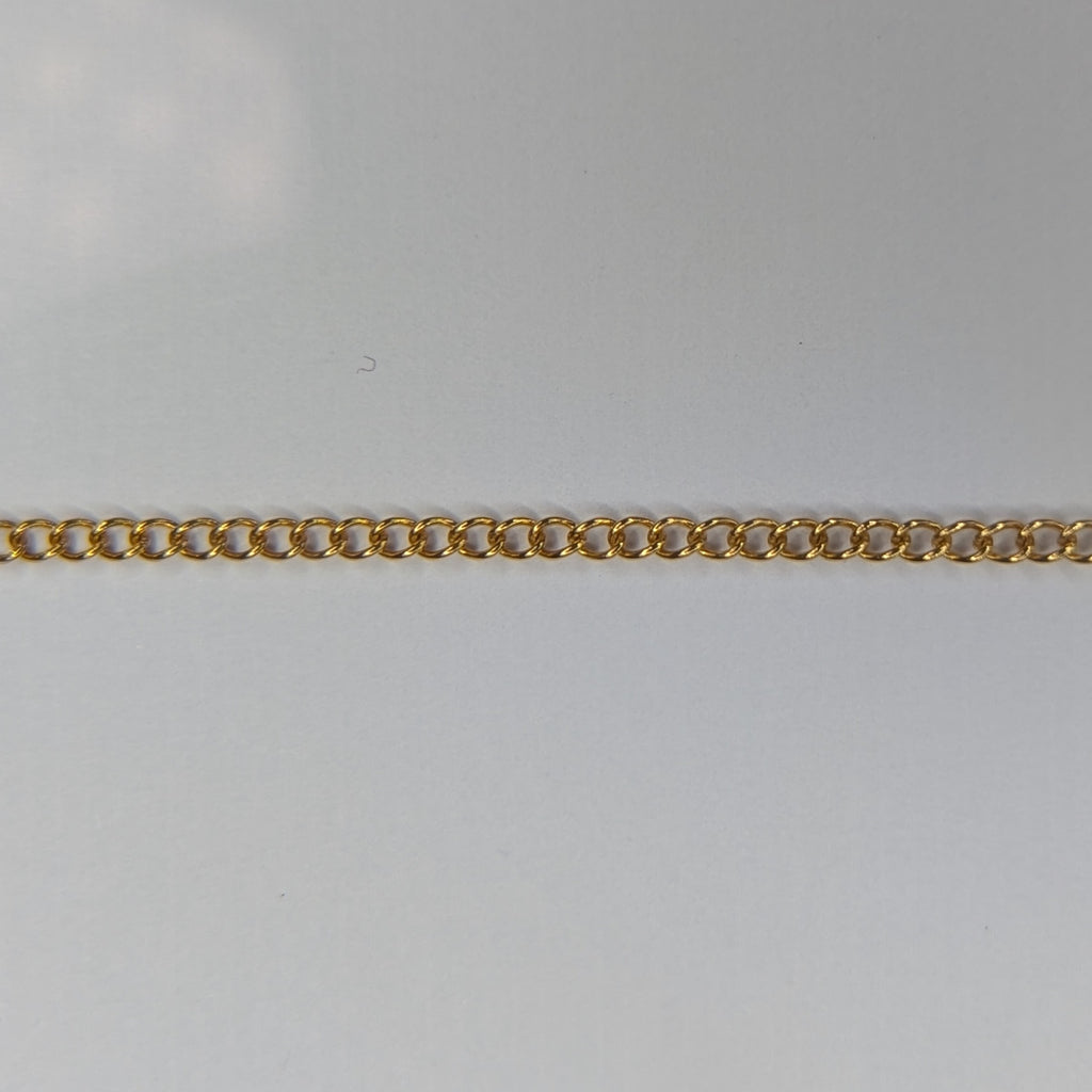 CURB (Gold) - Customisable and bespoke build-your-own gold bracelet or anklet