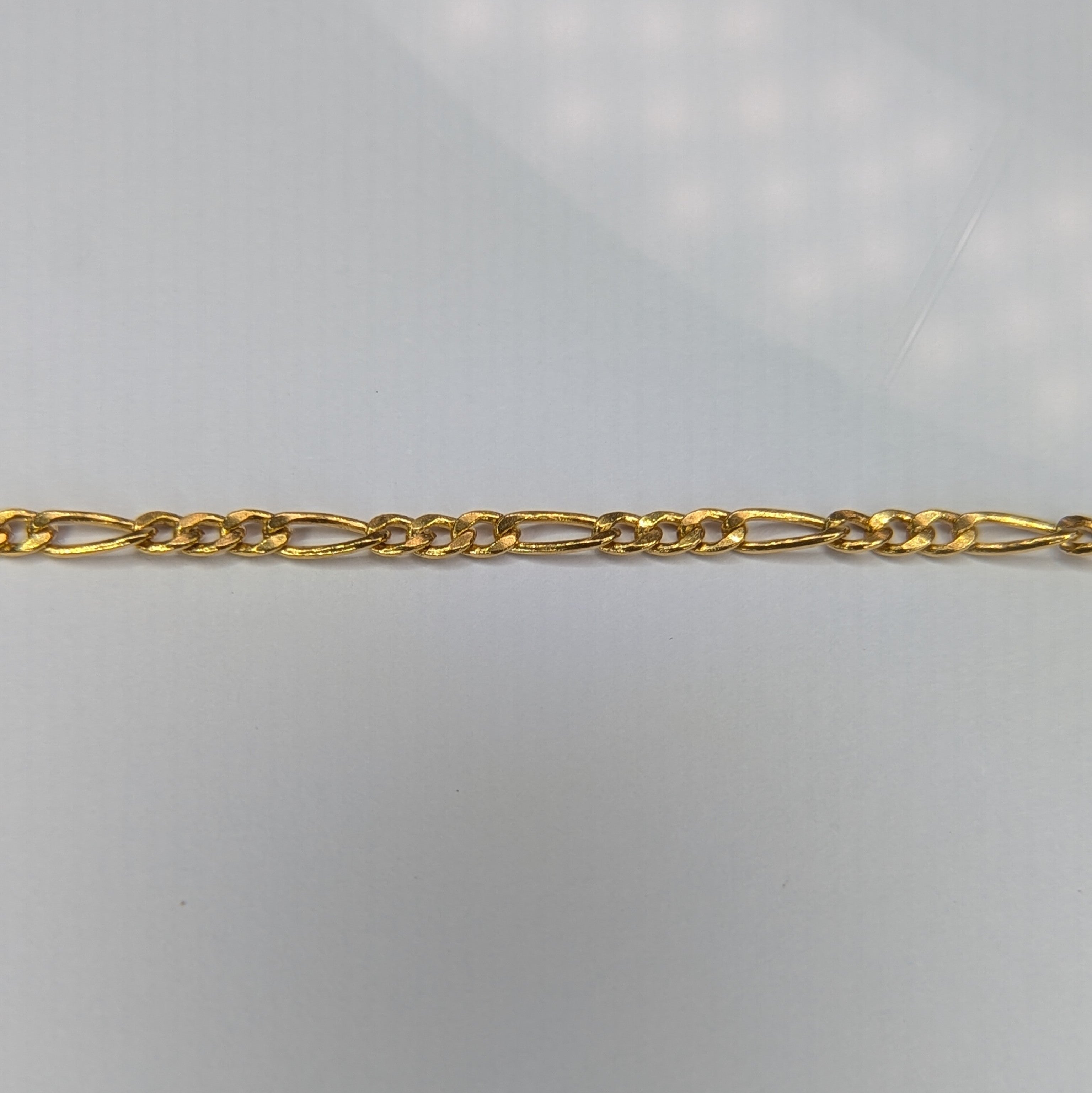 FIGARO CHAIN (Gold) - Customisable and bespoke build-your-own Gold bracelet or anklet