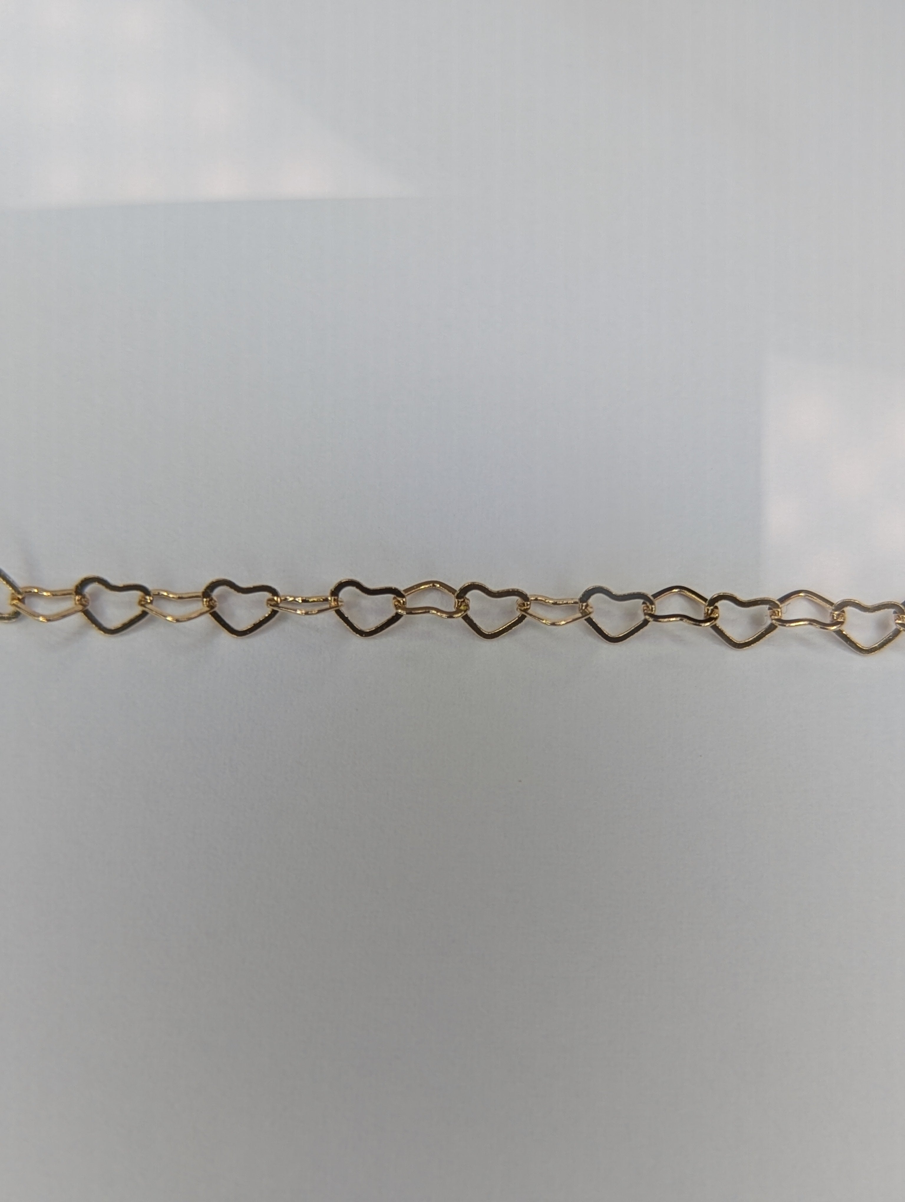 HEARTS (Gold) - Customisable and bespoke build-your-own gold bracelet or anklet
