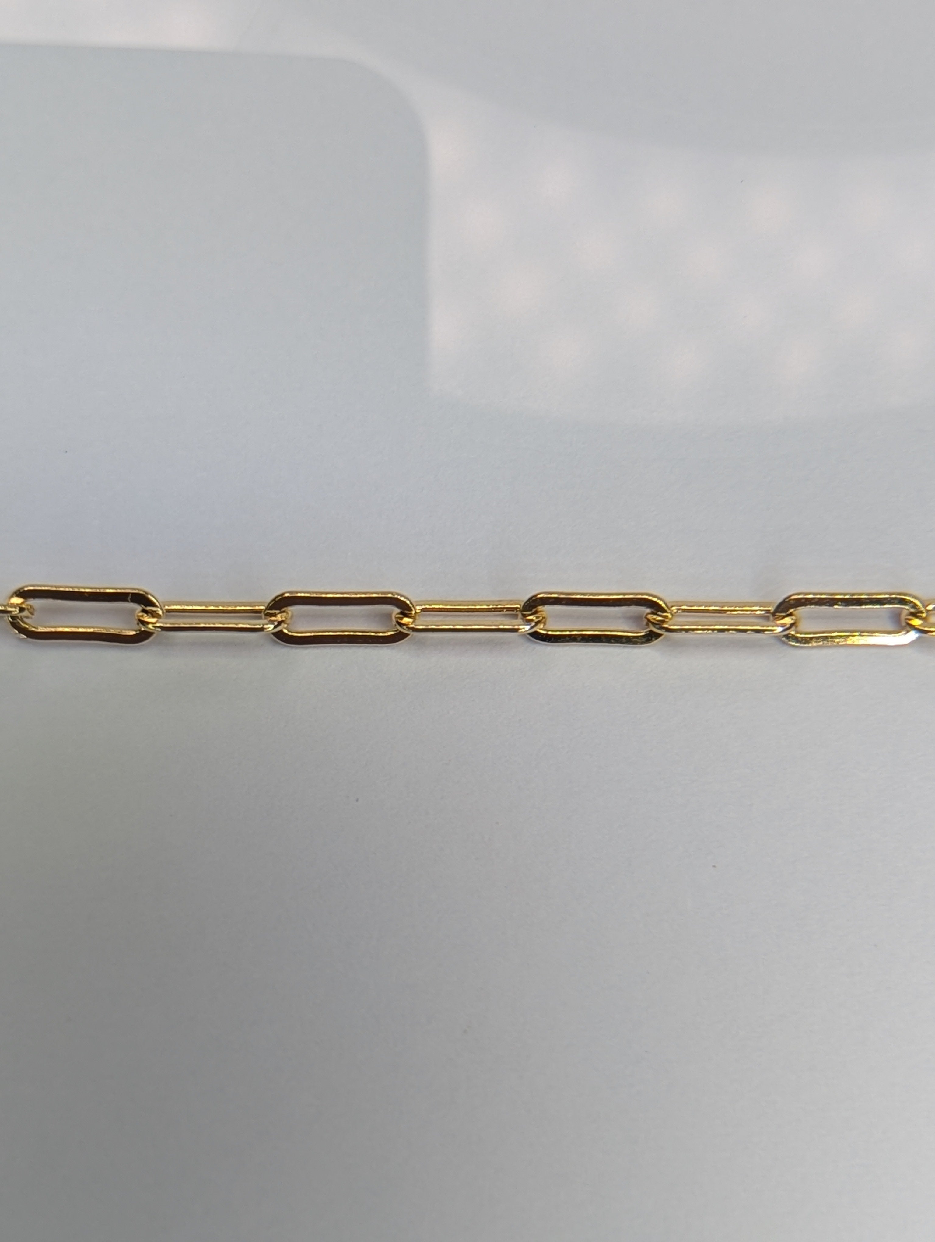 PAPERCLIP (Gold) - Customisable and bespoke build-your-own gold bracelet or anklet