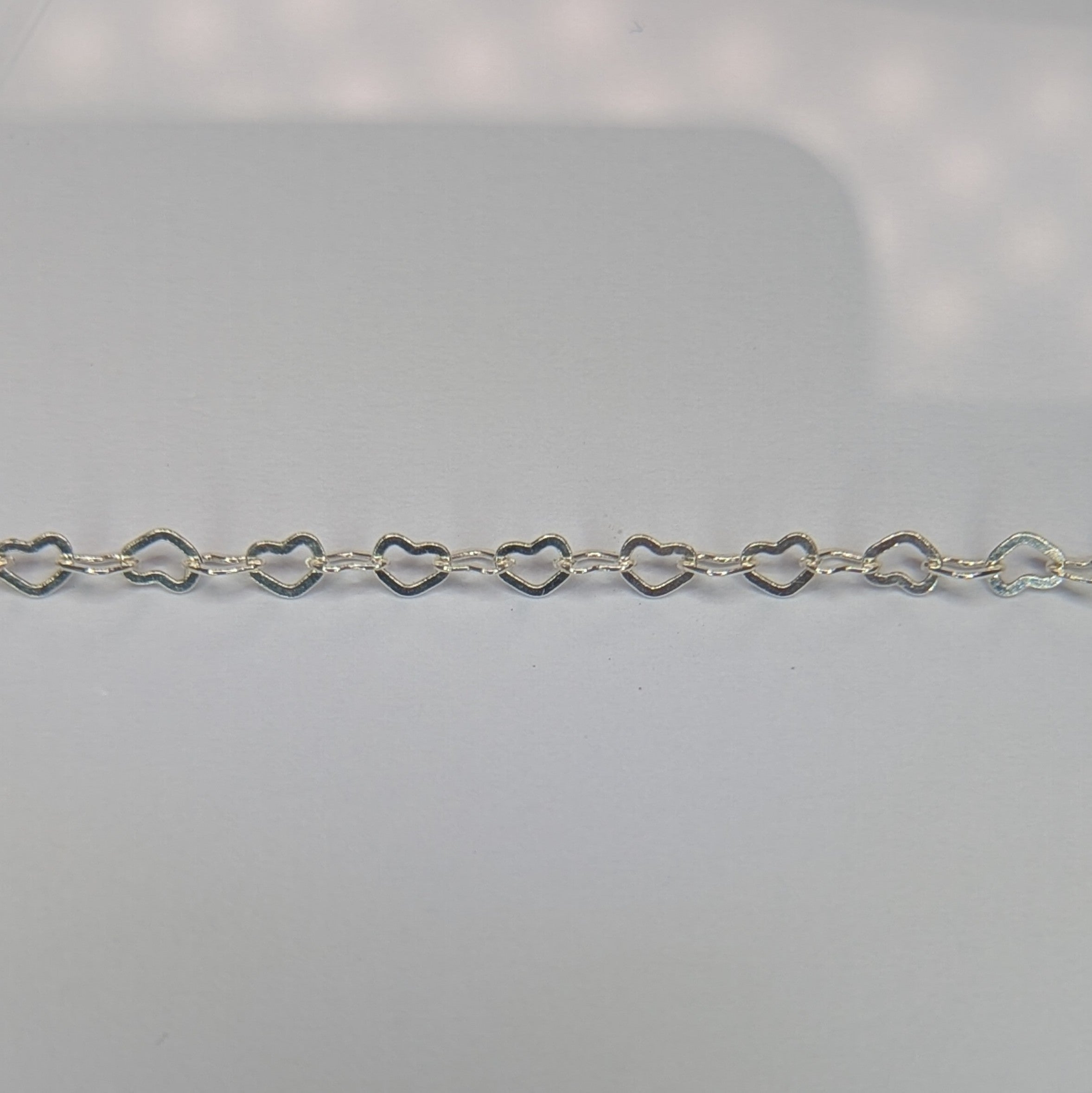 HEARTS - Customisable and bespoke build-your-own sterling silver bracelet or anklet